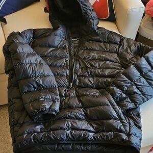 EDDIE BAUER DOWN HALF ZIP 650 JACKET Mens Larhe RRP